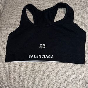 Balenciaga WOMEN'S SPORTS BRA IN BLACK